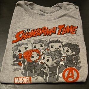 Funko Pop Shawarma Time Marvel Collector Corps Exclusive Shirt XL